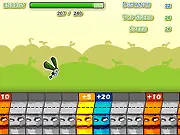 Monster Glider free online distance game with flying mini monster character and controls description