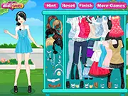 Lace Girl Dress Up game screenshot, play free online fashion and styling game