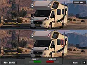 Camper Trucks Differences free online game screenshot - spot the difference puzzle
