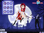 Screenshot of the Fair Warrior dress up game