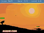 Hill Defender free online turret defense game with upgrades on PlayArcadeHub