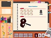 Doodle Your Mathbook free online coloring and math puzzle game