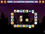 Play Halloween Crazy Links free online tile matching game with pumpkins and ghosts