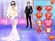 Wedding Design free online game, bridal dress up, designing a wedding dress for a princess bride, fashion game screenshot