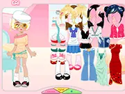 Kai Dressup free online game, stylish teenager choosing outfit of the day, teen fashion game screenshot