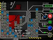 Electrostatic Blocks free online puzzle game where you zap unmatched blocks with a laser on PlayArcadeHub