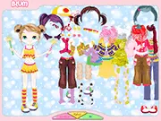 Blum Dressup free online game, cute kid character in adorable outfits, fashion dress up game screenshot