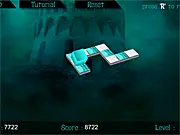Cube Craze free online puzzle game screenshot, showing a complex maze grid and a floating cube