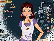 Chasye Make Up Free Game screenshot - Applying cosmetics and selecting accessories on PlayArcadeHub