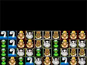 Play Myth Hunters free online game, mythical creatures match puzzle, click to clear blocks, addictive online matching game