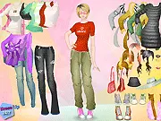 Anya Dressup free online game PlayArcadeHub date night fashion clothes shoes boots shades