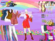 Play Rainbow Land Dress Up free online fantasy fashion game