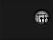 Professional Sniper 3 free online game showing a sniper scope and a stickman target