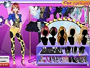 Sharp Shoulder Fashion free online game screenshot featuring a stylish model in a bold, structured power shoulder blazer