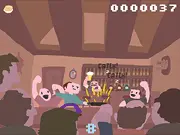 Pan Man pancake flipping game online free, play as Conrad on world tour, fun arcade skill game