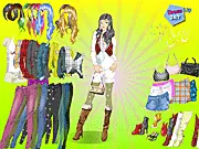 Play Lime Green Fashion Dress Up free online color-themed styling game