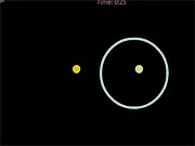 Obechi free online puzzle game screenshot, dots on a grid with circles being drawn for containment