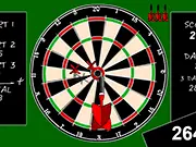 Pro 501 Darts free online simulation game gameplay featuring darts being thrown accurately at a dartboard to score a bullseye