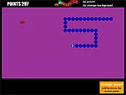 Snake'It Classic online game screenshot, the snake character eating food and growing longer, free classic snake game on PlayArcadeHub