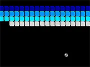 Hard Ball free online Breakout remake game screenshot showing a paddle hitting a ball towards bricks