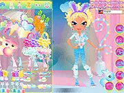 Screenshot of Glamour Bunny Dress Up Online, Stylish Bunny Character with Fashion Wardrobe