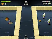 Night of 1000 or so Zombies free online Halloween dodgeball survival game