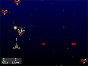 Screenshot of Cliche Space Game Online, Retro Vertical Space Shooter Gameplay