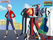 Monsters vs Aliens Ginormica dress up game screenshot, 50-foot hero