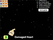 Polymobea free online game screenshot, polywog-amoeba character Poly in a surreal space environment, calming survival gameplay