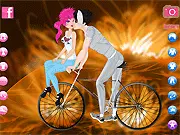 Emo Cycle dress up game online, play free emo fashion game, style scene girl with dark eyeliner and bright hair