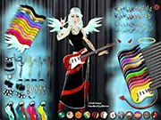 Play Rock Chick Maker online free game, rock star dress up, customize stage outfit