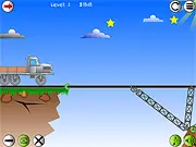 Play Railway Bridge free online game, physics-based bridge construction puzzle, train builder game