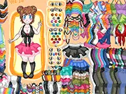 Kita's Dress Up free online fashion game helping a pretty young girl choose outfits, clothes, and accessories