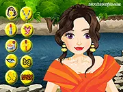 Sarah Girl Makeup free online beauty game screenshot featuring the character Sarah with various makeup options