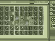 Screenshot of Death by Uranium puzzle online game interface showing a mining environment and a radiation meter. Play free online survival game.