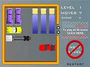 Rush Hour Madness free online game screenshot, car blocked in traffic puzzle
