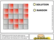 Crazy Boxes free online game screenshot, logic puzzle board with mixed red and non-red squares