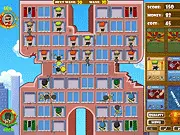 Skyscraper Defence game online free tower defense strategy card units gangster mercenary