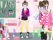 Decora Fashion Dressup game online for free, featuring Kawaii and Japanese street style