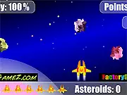 Play Asteroid Rain free online game, classic space shooter, blast asteroids and defend your ship