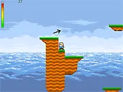 Jumping to the Top 2 free online game gameplay screenshot of a character climbing up difficult platforms