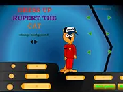 Dress Up Rupert the Cat game, an adorable cat wearing a cute hat and bow tie, play free online