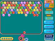 OK Bubble Shooter free online puzzle game, matching 3 bubbles to knock them out, playing bubble shooter game on PlayArcadeHub