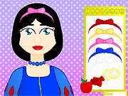 Lovely Snow White Makeover free online game, fairy tale princess styling, play free makeover game, Snow White makeup and dress up