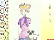 Princess Amy Paperdoll Dress Up free online game, girl creating outfits with traditional paper doll art, classic dress-up game on PlayArcadeHub