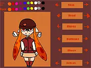 Play Inkling Dress Up free online fashion game and customize your squid girl character