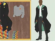 Hogwarts Uniform Dress Up free online game, customizing a wizarding student's robe and uniform.