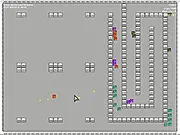 Evolution Flash game character fighting alongside the corpses of its previous lives, online free action game