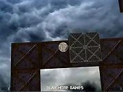 Rollball Challenge free online game screenshot, a ball rolling across a maze platform with a timer