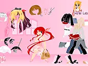 Little Girlie Dressup free online game, cute girl fashion styling, kids dress up game on PlayArcadeHub